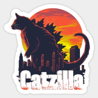 Catzilla Sticker